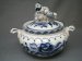 #1694  Soviet Russian Blue & White Porcelain Tureen, circa 1970s  **SOLD** 2018