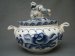 #1694  Soviet Russian Blue & White Porcelain Tureen, circa 1970s  **SOLD** 2018