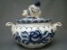 #1694  Soviet Russian Blue & White Porcelain Tureen, circa 1970s  **SOLD** 2018