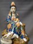 #1753 Rare Japanese Porcelain Figure Kannon with Dragon, Meiji (1868 - 1911)     **SOLD** to USA,  2021