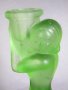 #1809 Green Glass Art Deco Candle Holder, circa 1930s **SOLD** 2020