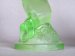 #1809 Green Glass Art Deco Candle Holder, circa 1930s **SOLD** 2020