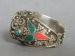 #1200 Large Silver Ring from Tibet, circa 1900 - 1950