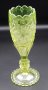 #1877  Victorian Uranium Glass Vase, probably made by John Derbyshire **SOLD** December 2025