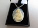 #1661  Wedgwood Jasperware Style Plastic Mona Lisa Pendant, circa 1970