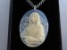 #1661  Wedgwood Jasperware Style Plastic Mona Lisa Pendant, circa 1970