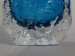 #1663  Whitefriars Glass Kingfisher Blue "Coffin" Vase, early 1970s  **Sold** March 2018