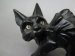 #1611  Art Deco pottery Black Cat, circa 1920s - 1930s   **Sold**  2018