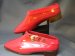 #0102 Rare Pair of Red 1960s Mary Quant Designed " Quant Afoot" Ankle Boots - Unused   **Sold** to New York - March 2014 售至纽约 - 2014年3月