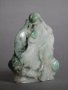 #0830  Chinese Jadeite Carp & Lotus 'Boulder', Late 18th/19th Century 鲤鱼翡翠把件 - 18/19世纪 Price on Request 售价待询