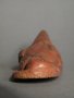 #1625  Rare Crocodile Form Burnished Earthenware Egyptian Foot Rasp