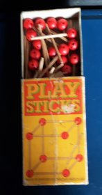 #1819 Scarce  "Play Sticks" Match Game from Sweden, 1960s **Sold**