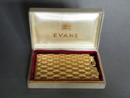 #0910 Cased 1950s Evans Combination Cigarette Case & Lighter **SOLD**