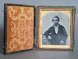 #1425 Early Victorian Daguerreotype Portrait of a Gentleman, circa 1840 - 1860 **SOLD** December 2016