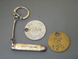#1683  Butlin's Barry Island Key Fobs and Penknife, circa 1950s - 1960s, **Sold** February 2018