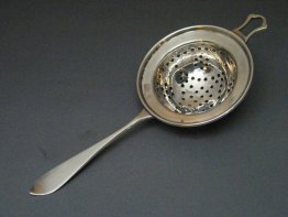 #1686   Sterling Silver Tea Strainer, London 1919    **Sold**   February 2019