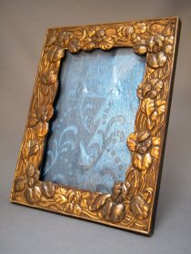 #1762  Art Nouveau Metal Photograph / Picture Frame from Japan, circa 1900 - 1915  **SOLD**  December 2019