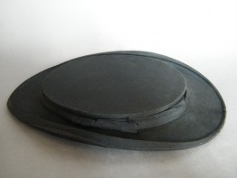 #1228 Victorian Black Silk Collapsible Top Hat (Opera Hat), circa 1890s **SOLD**