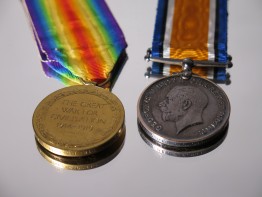 #1407 Set of First World War (1914-1918) Medals **SOLD** 2017