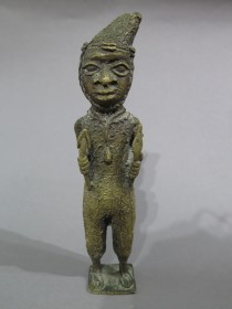 #1606  Benin Bronze Figure, 20th Century