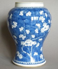 #1514  17th Century Chinese Prunus Pattern Baluster Vase Kangxi (1662-1722)  *Price on Request*