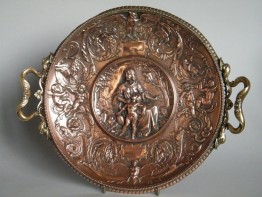 #0046 Renaissance Style German Copper Plaque by Gustav Grohe 1829-1906  **SOLD**  2019