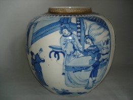 #0193 Fine & Rare late 17th Century Jar - Kangxi Reign (1662-1722) **Sold** to Switzerland - January 2009 售至瑞士 - 2009年1月