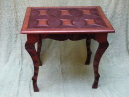 #0300 West African Carved Hardwood Table from Nigeria circa 1920-1950 * Sold to China - June 2013 售至中国 - 2013 年6月*