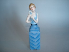 #0017 1920s - 30s Art Deco Scent Bottle **SOLD**