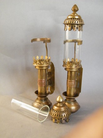 #0079  Pair of Great Western Railway Carriage Lamps, circa 1970s  **Sold**  August 2018