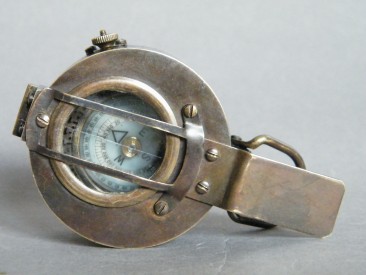 #1644  WWII Mark III Brass Military Compass  **SOLD** December 2017