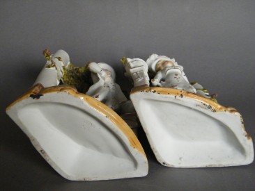 #1687  Bisque Porcelain Figures from France, circa 1900-1915