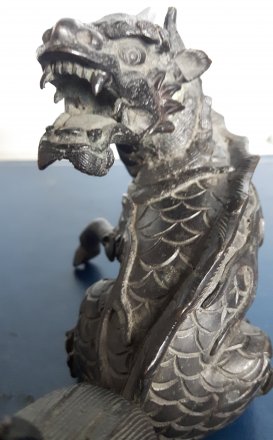 #1858  Rare 17th Century Chinese Bronze Qilin Paperweight, circa 1644 - 1661, *Price on Request*