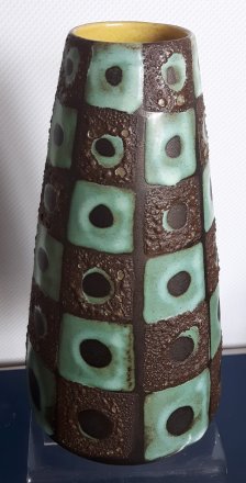 #1842   West German Art Vase, circa 1950s - 1960s **SOLD**  September 2021