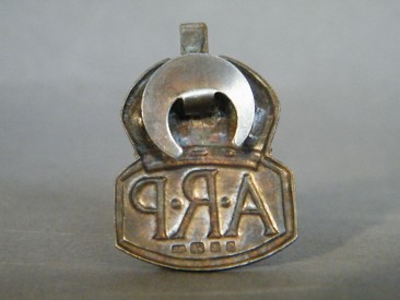 #1664  Sterling Silver Air Raid Precautions Badge  **Sold**  May 2018