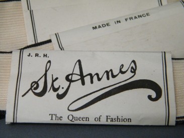 #1146 Unused Early 20th Century Pair of "St Annes" Silk Shoe or Boot Laces circa 1910-1920