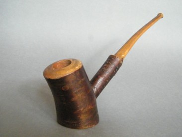 #1360 Large Birch Wood Pipe, circa 1900-1950  **SOLD** through our Liverpool shop  November 2016