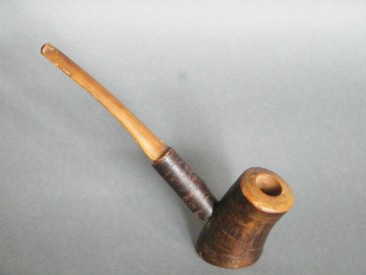 #1360 Large Birch Wood Pipe, circa 1900-1950  **SOLD** through our Liverpool shop  November 2016