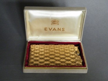 #0910 Cased 1950s Evans Combination Cigarette Case & Lighter **SOLD**