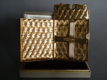 #0910 Cased 1950s Evans Combination Cigarette Case & Lighter **SOLD**