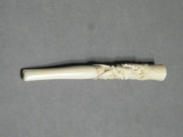 #1403 Ladies Ivory Cigarette Holder from China, circa 1920 -1940 **Sold"" March 2017