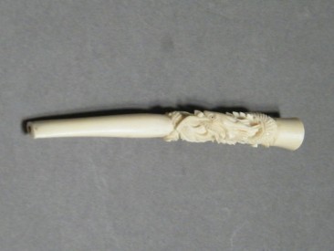 #1403 Ladies Ivory Cigarette Holder from China, circa 1920 -1940 **Sold"" March 2017