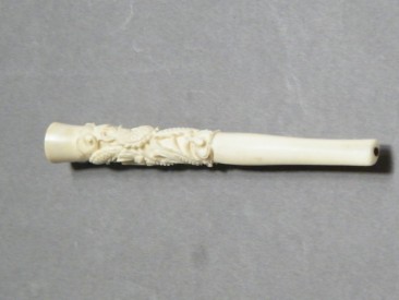 #1403 Ladies Ivory Cigarette Holder from China, circa 1920 -1940 **Sold"" March 2017