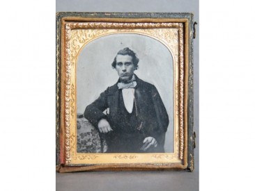 #1425 Early Victorian Daguerreotype Portrait of a Gentleman, circa 1840 - 1860 **SOLD** December 2016