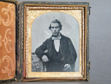 #1425 Early Victorian Daguerreotype Portrait of a Gentleman, circa 1840 - 1860 **SOLD** December 2016