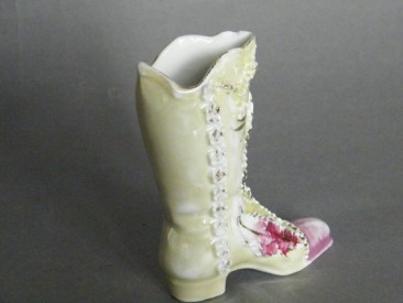 #0984 Victorian / Edwardian Porcelain Ladies Boot, circa 1890-1910  **SOLD** through our Liverpool shop  2016