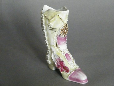 #0984 Victorian / Edwardian Porcelain Ladies Boot, circa 1890-1910  **SOLD** through our Liverpool shop  2016