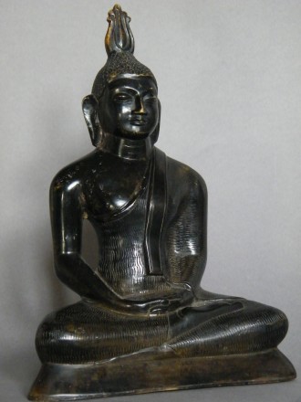 #0849  Rare 18th/19th Century Seated Bronze Buddha from Sri Lanka  **Price on Request**