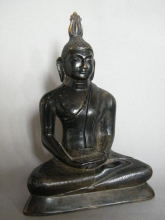 #0849  Rare 18th/19th Century Seated Bronze Buddha from Sri Lanka  **Price on Request**