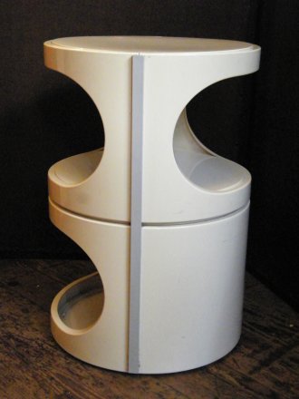 #1485   1960s Cylindrical Plastic Bedside Cabinet     **Sold**  January 2019